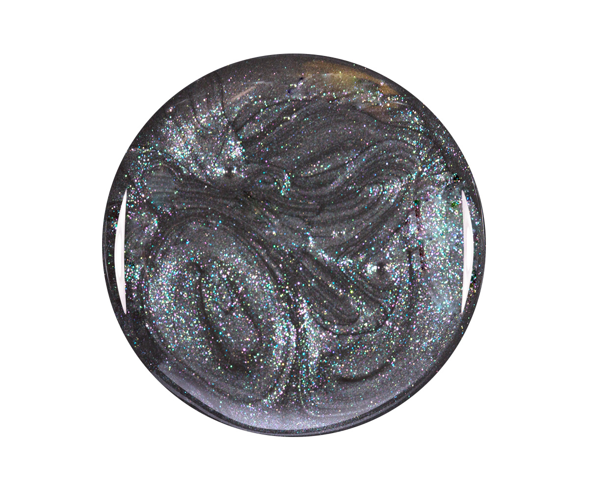 Emmi-Nail Kleurgel Zeus Black Glitter, 5 ml